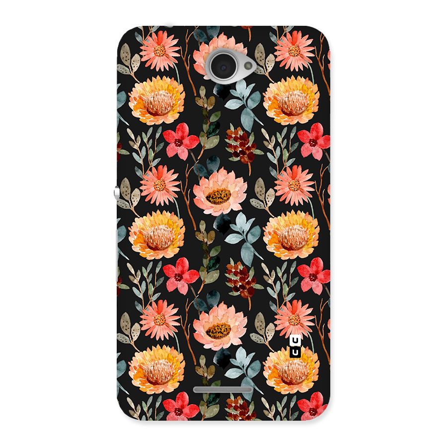 Florals Wonderful Pattern Back Case for Sony Xperia E4