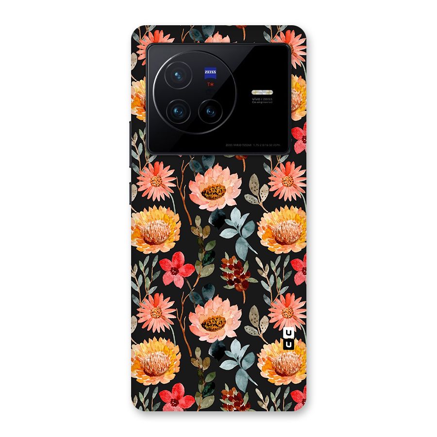 Florals Wonderful Pattern Back Case for Vivo X80