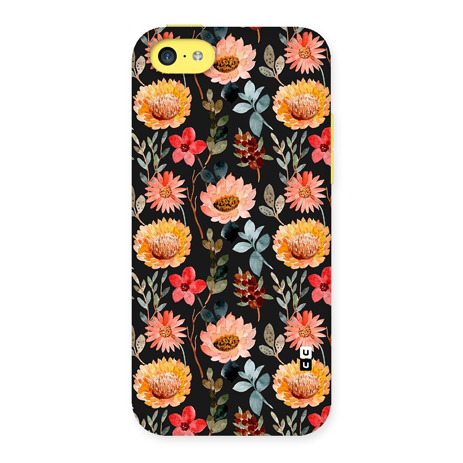 Florals Wonderful Pattern Back Case for iPhone 5C