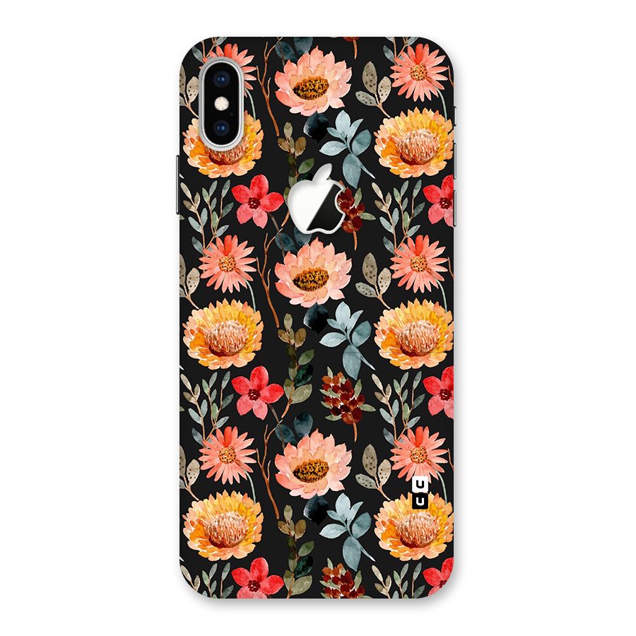 Florals Wonderful Pattern Back Case for iPhone XS Max Apple Cut