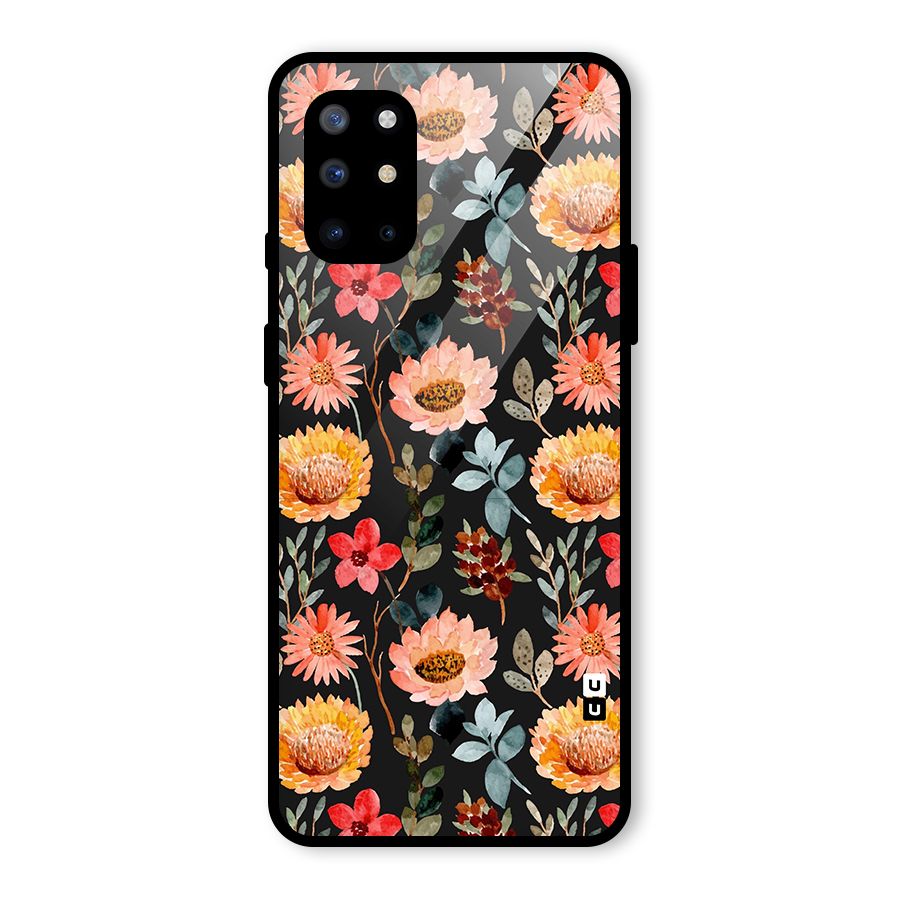 Florals Wonderful Pattern Glass Back Case for OnePlus 8T