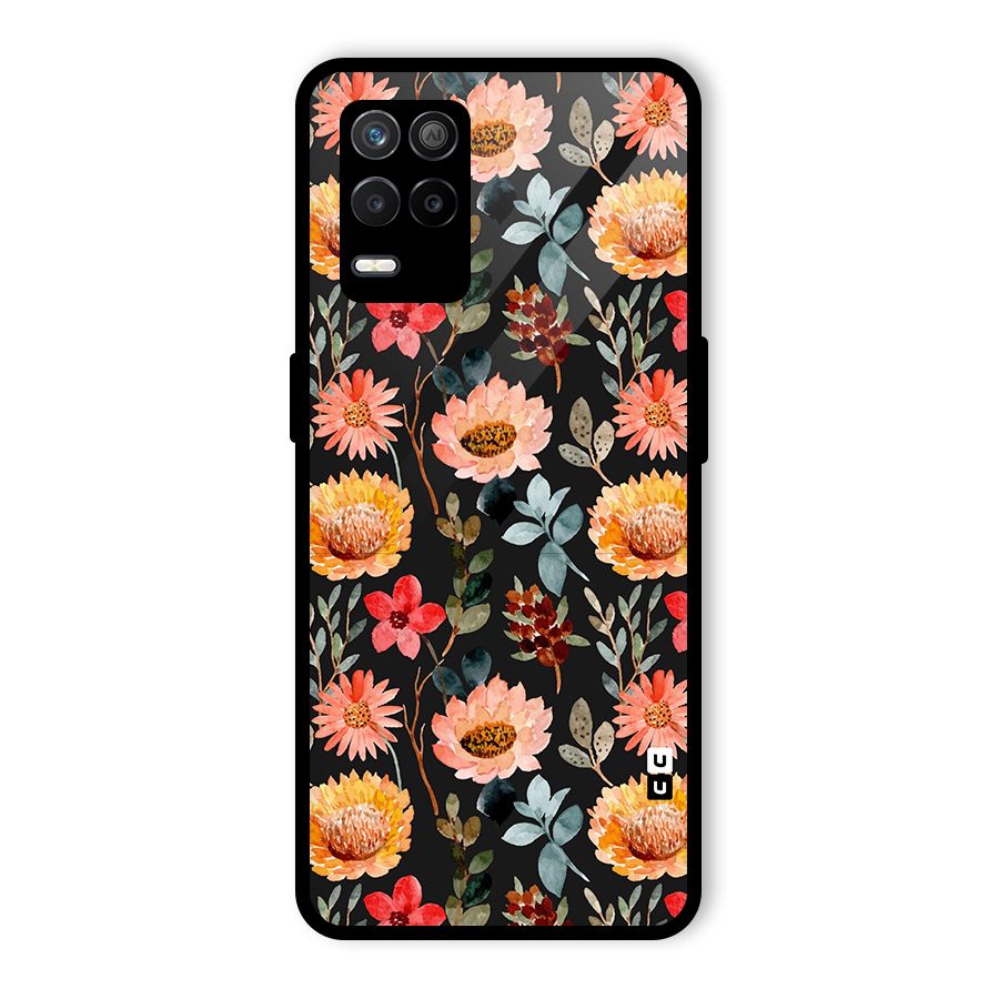 Florals Wonderful Pattern Glass Back Case for Realme 9 5G