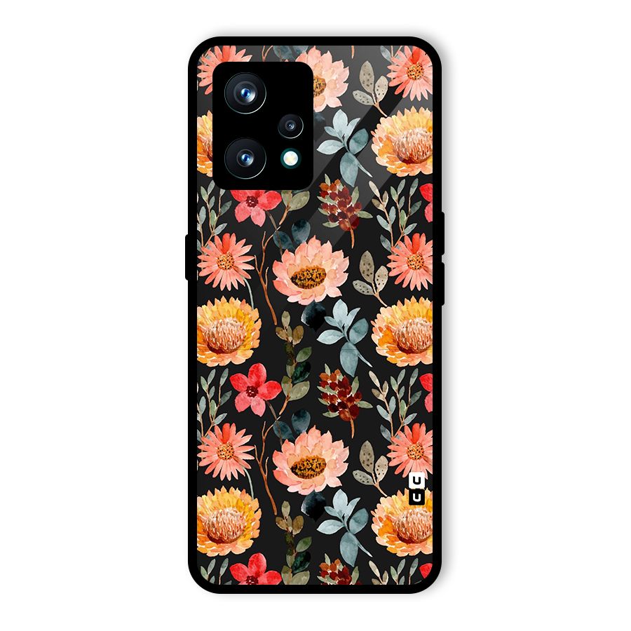 Florals Wonderful Pattern Glass Back Case for Realme 9 Pro Plus 5G