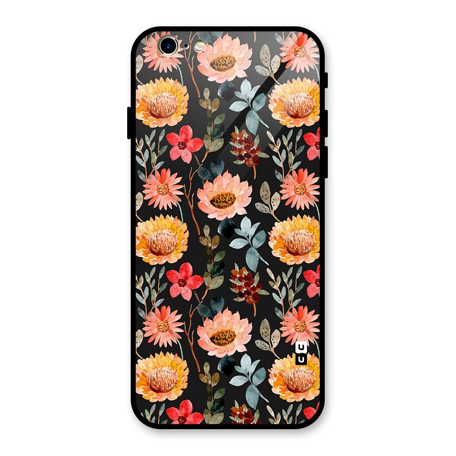 Florals Wonderful Pattern Glass Back Case for iPhone 6 6S