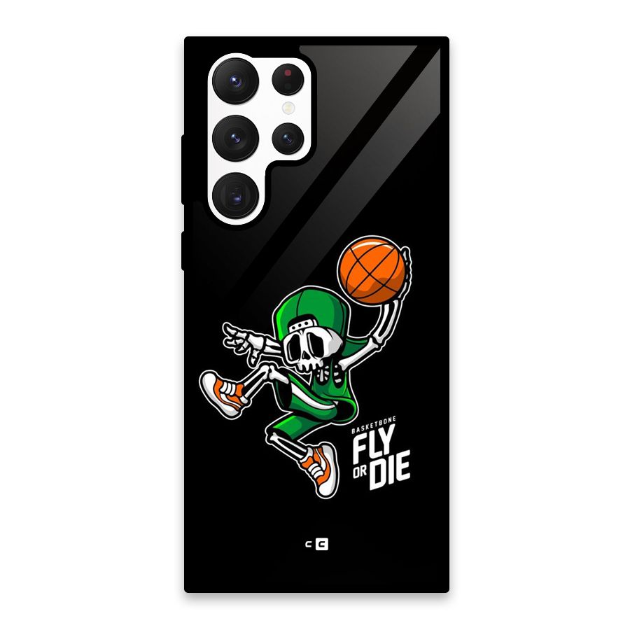 Fly Or Die Glass Back Case for Galaxy S22 Ultra 5G