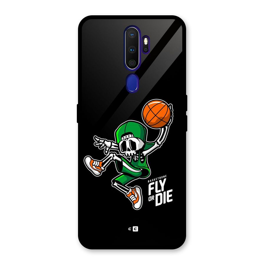 Fly Or Die Glass Back Case for Oppo A9 (2020)