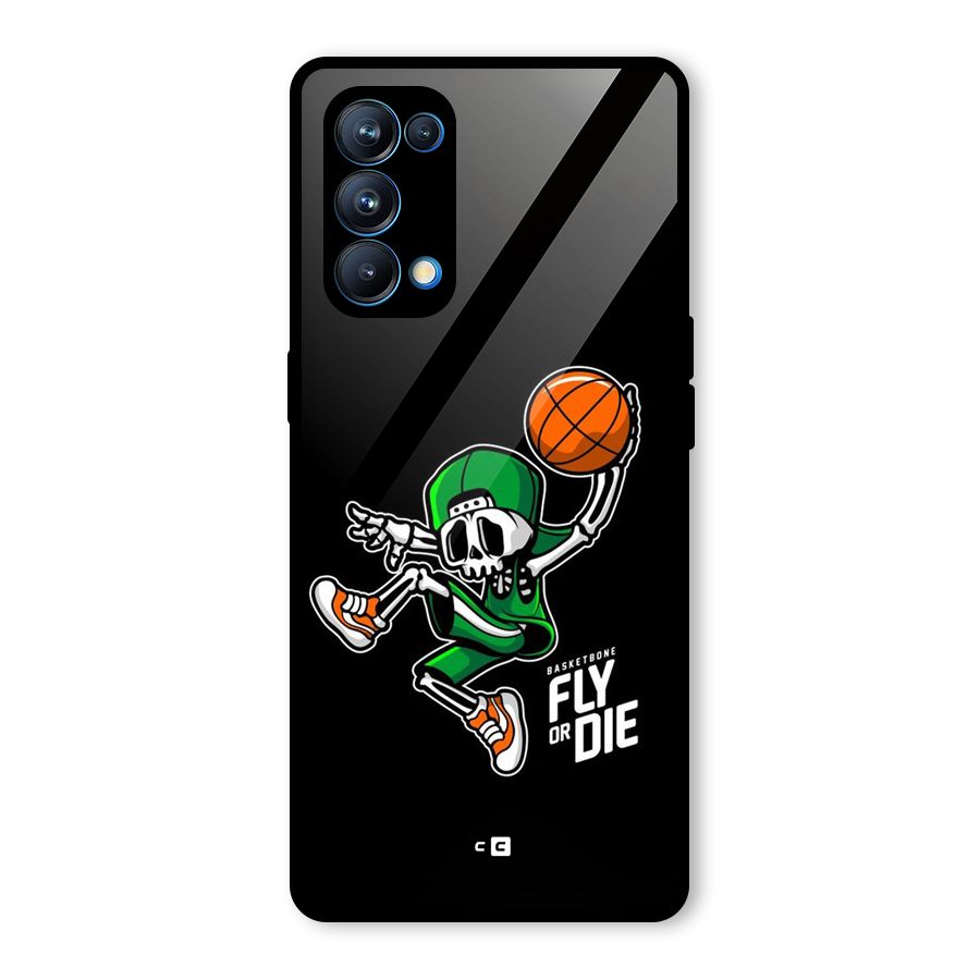 Fly Or Die Glass Back Case for Oppo Reno5 Pro 5G