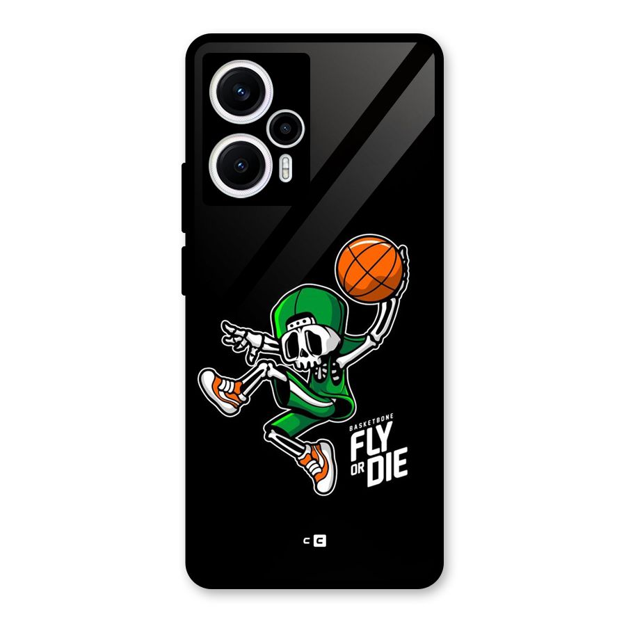 Fly Or Die Glass Back Case for Poco F5
