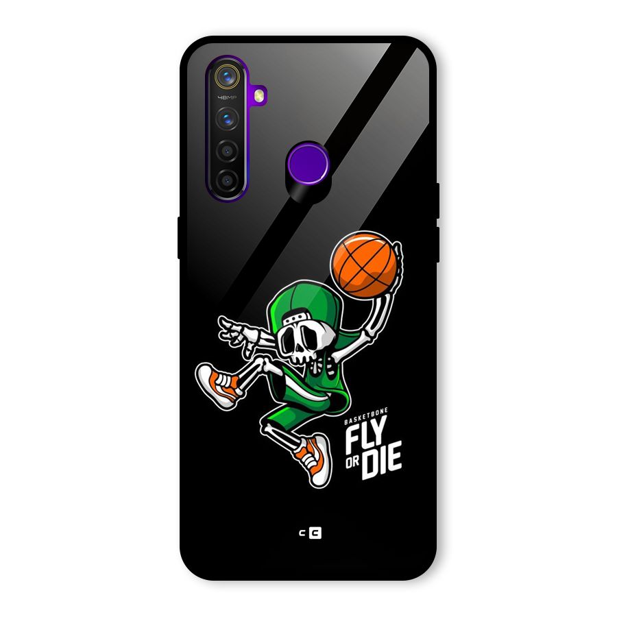 Fly Or Die Glass Back Case for Realme 5 Pro