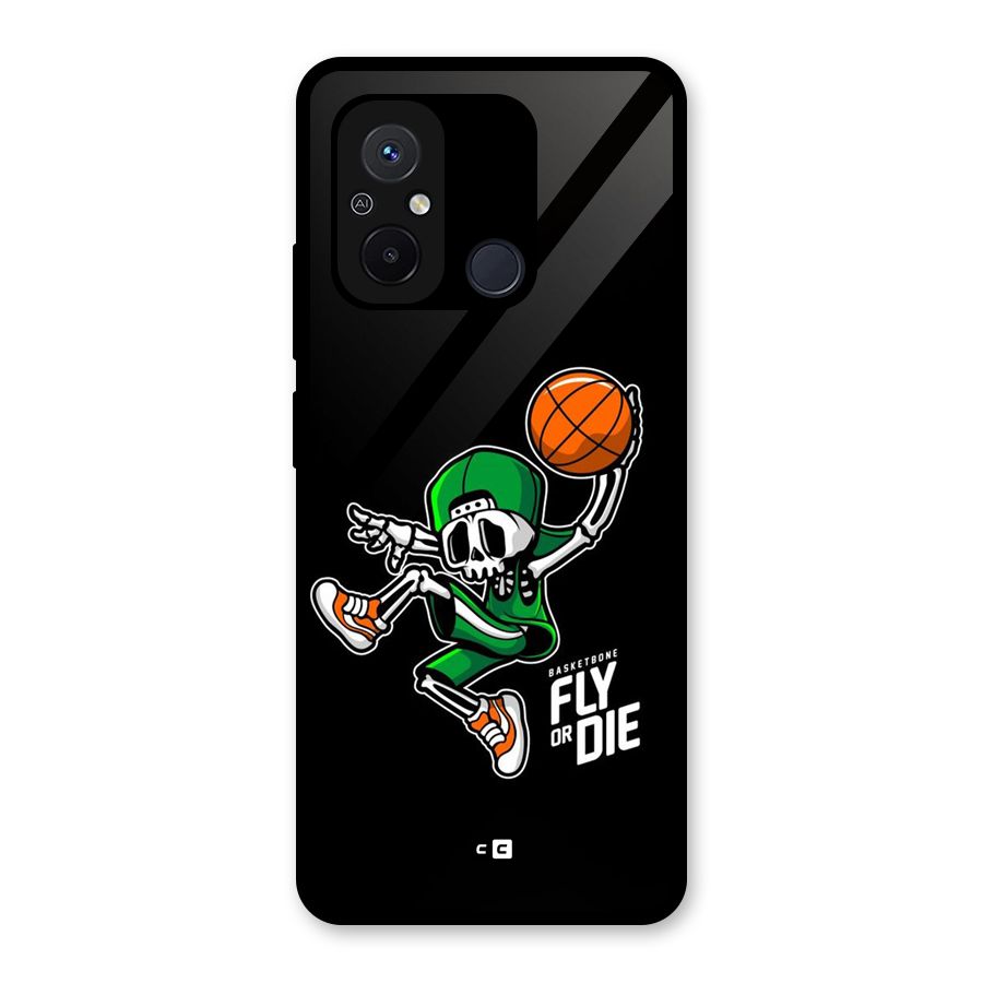 Fly Or Die Glass Back Case for Redmi 12C