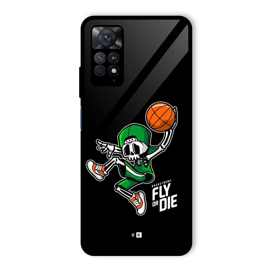 Fly Or Die Glass Back Case for Redmi Note 11 Pro