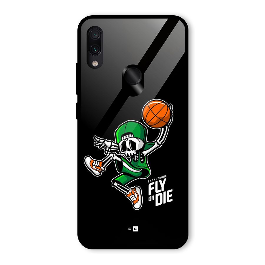 Fly Or Die Glass Back Case for Redmi Note 7 Pro