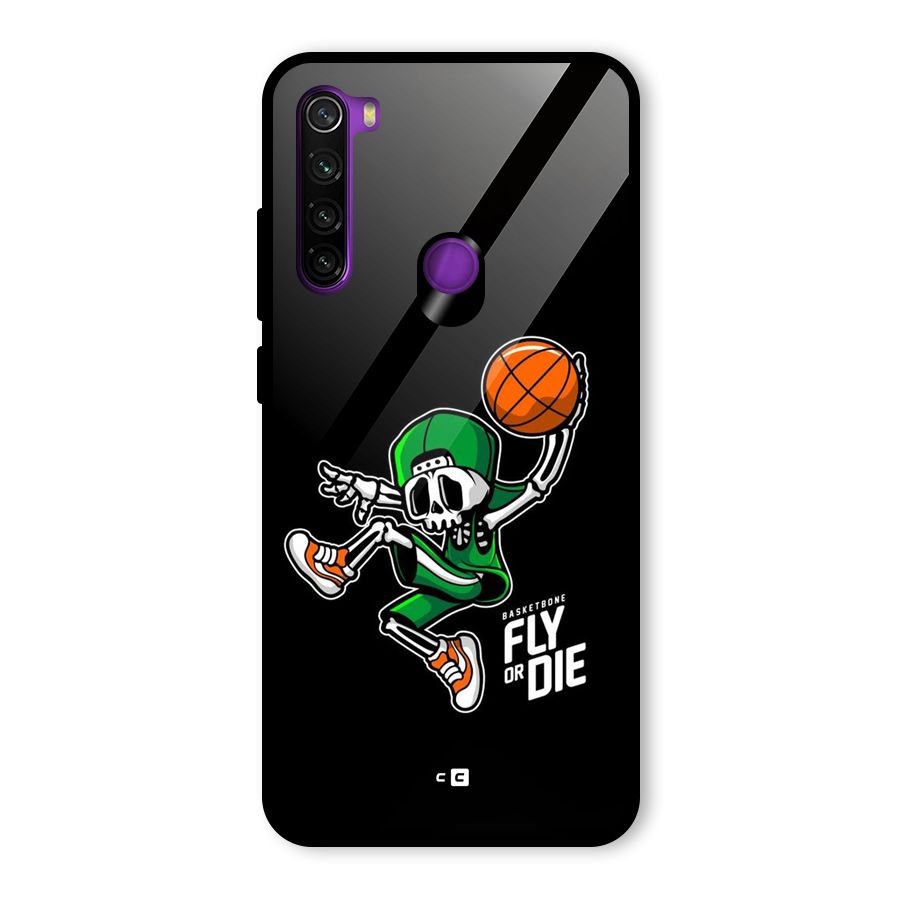 Fly Or Die Glass Back Case for Redmi Note 8