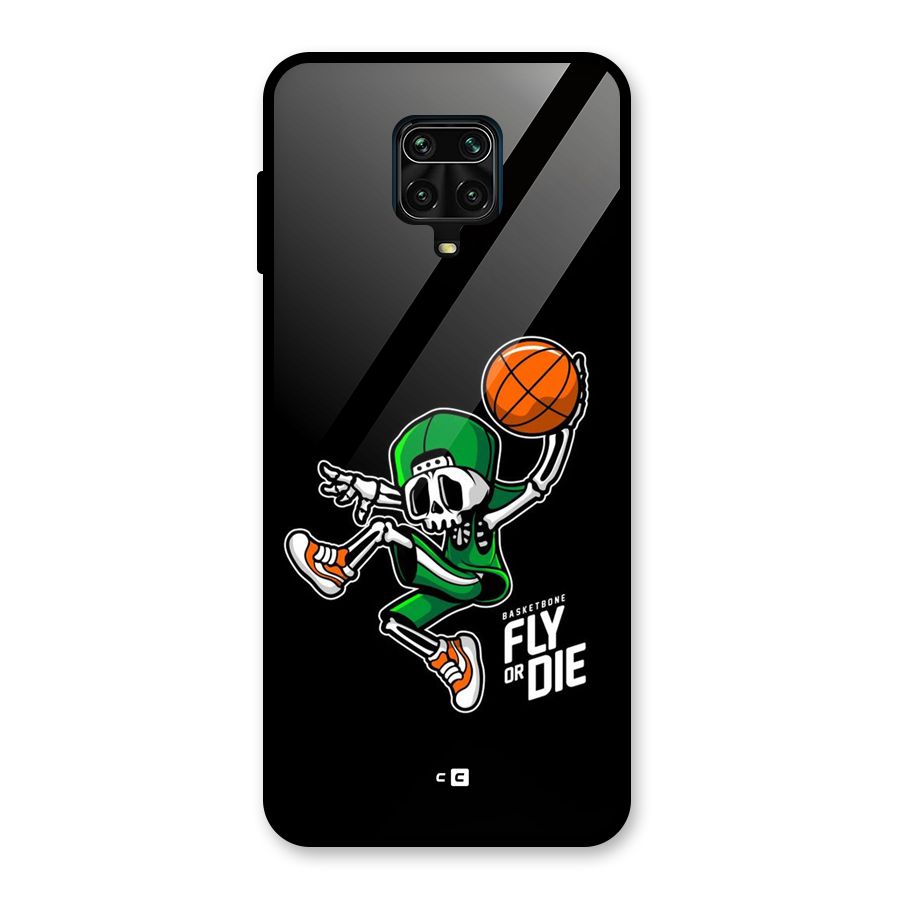 Fly Or Die Glass Back Case for Redmi Note 9 Pro