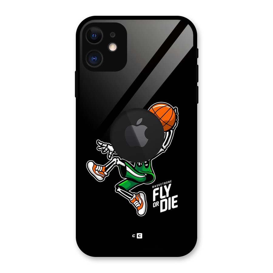 Fly Or Die Glass Back Case for iPhone 11 Logo Cut