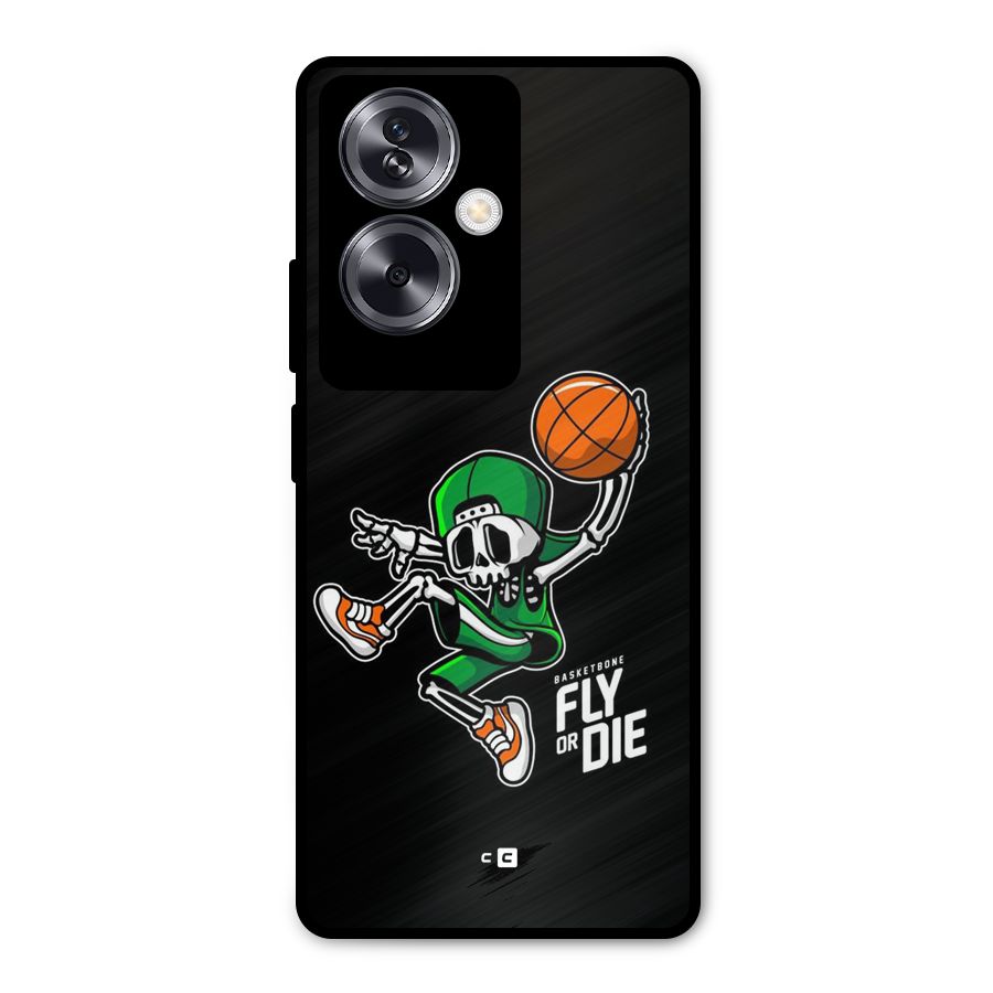 Fly Or Die Metal Back Case for Oppo A79 5G