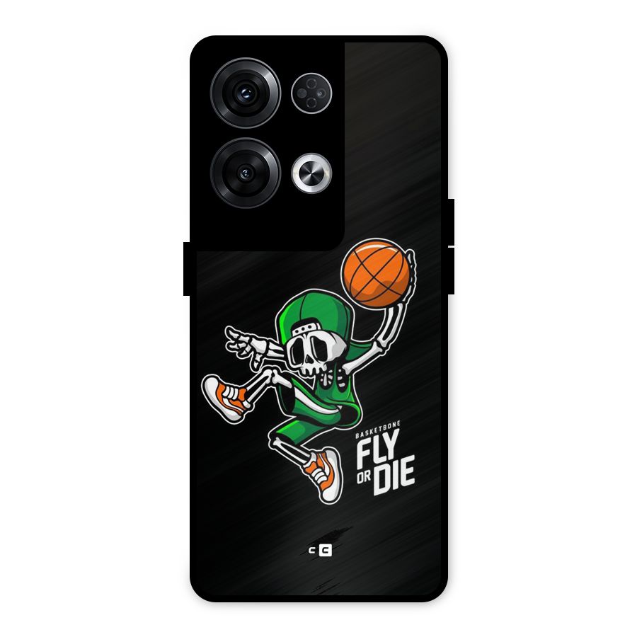 Fly Or Die Metal Back Case for Oppo Reno8 Pro 5G