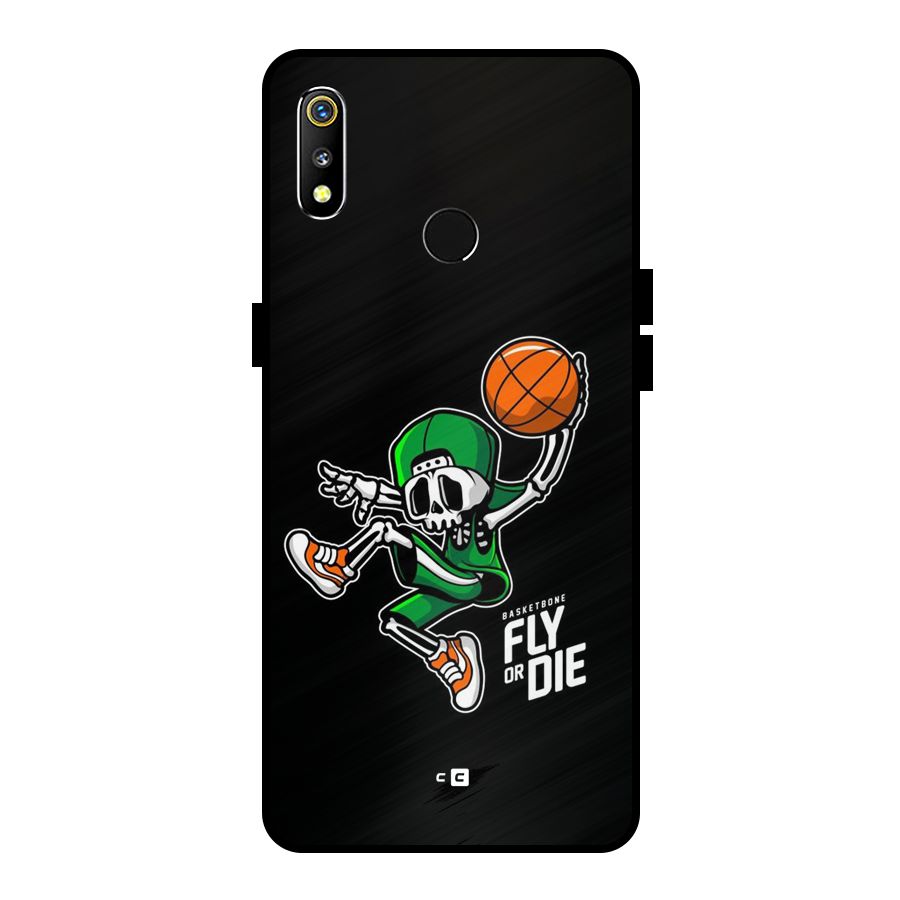 Fly Or Die Metal Back Case for Realme 3i