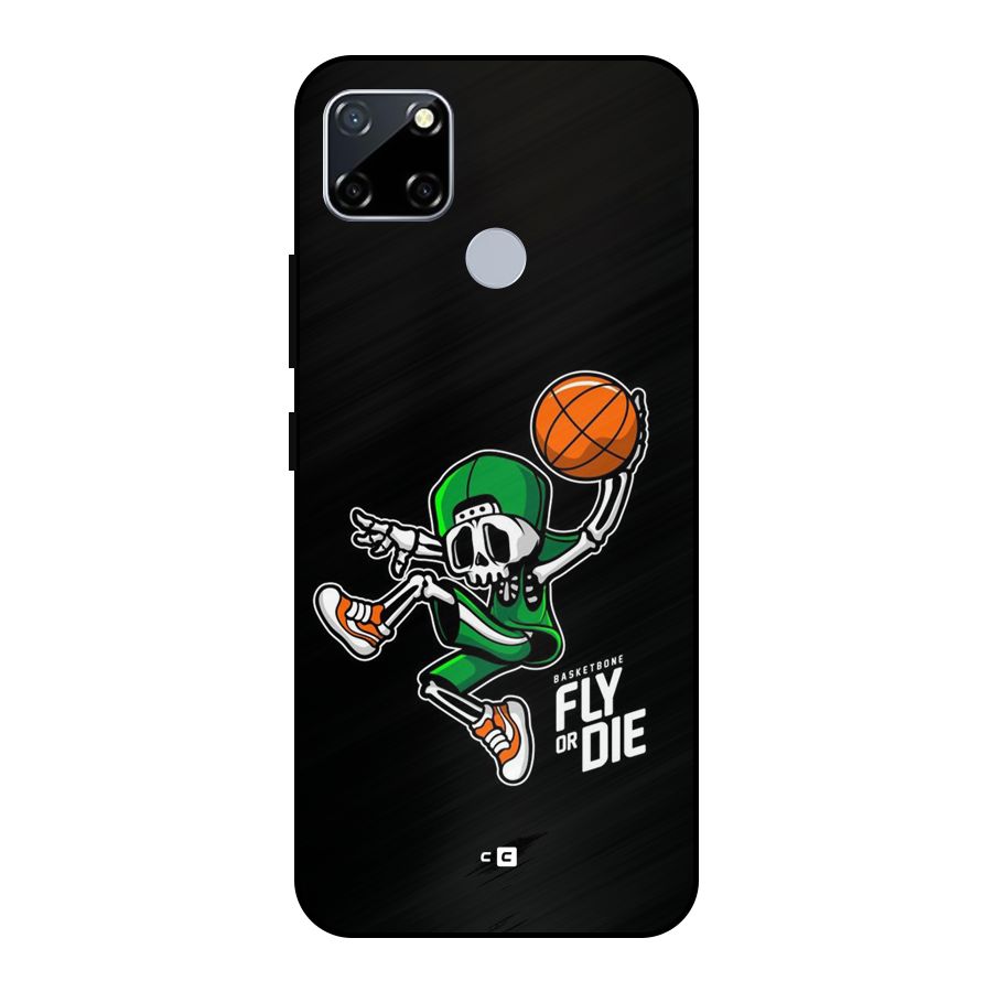 Fly Or Die Metal Back Case for Realme Narzo 30A