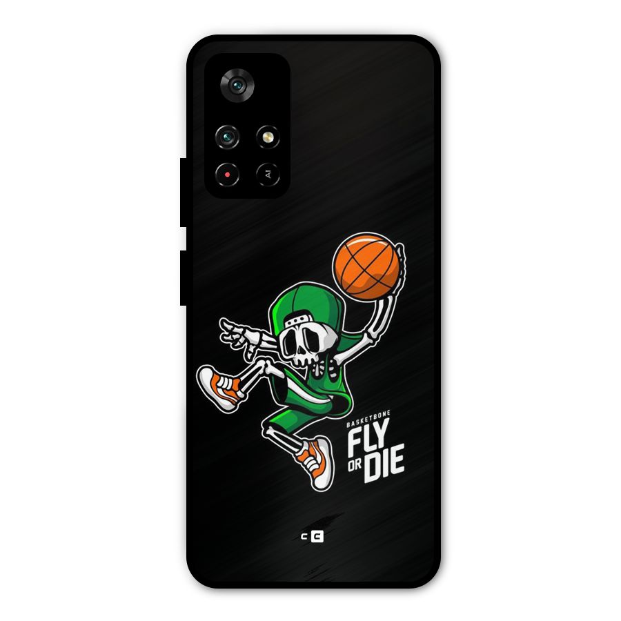 Fly Or Die Metal Back Case for Redmi Note 11T 5G