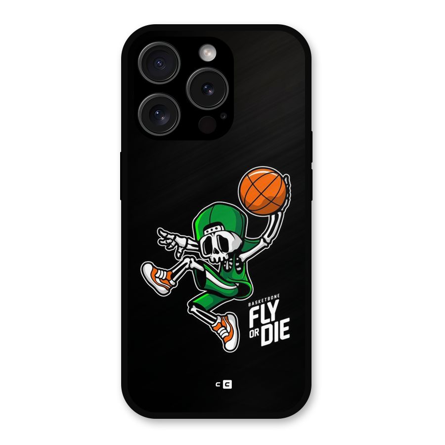 Fly Or Die Metal Back Case for iPhone 15 Pro
