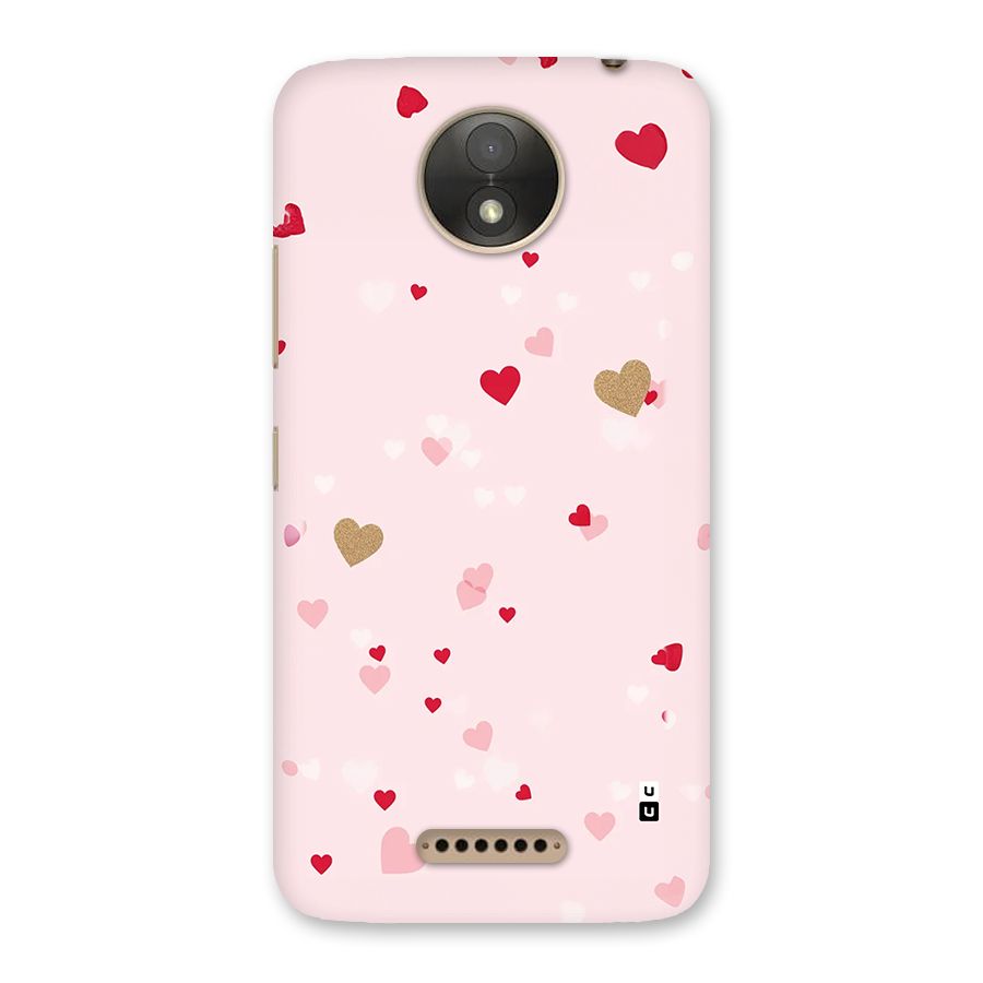 Flying Hearts Back Case for Moto C Plus