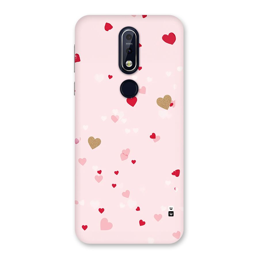 Flying Hearts Back Case for Nokia 7.1