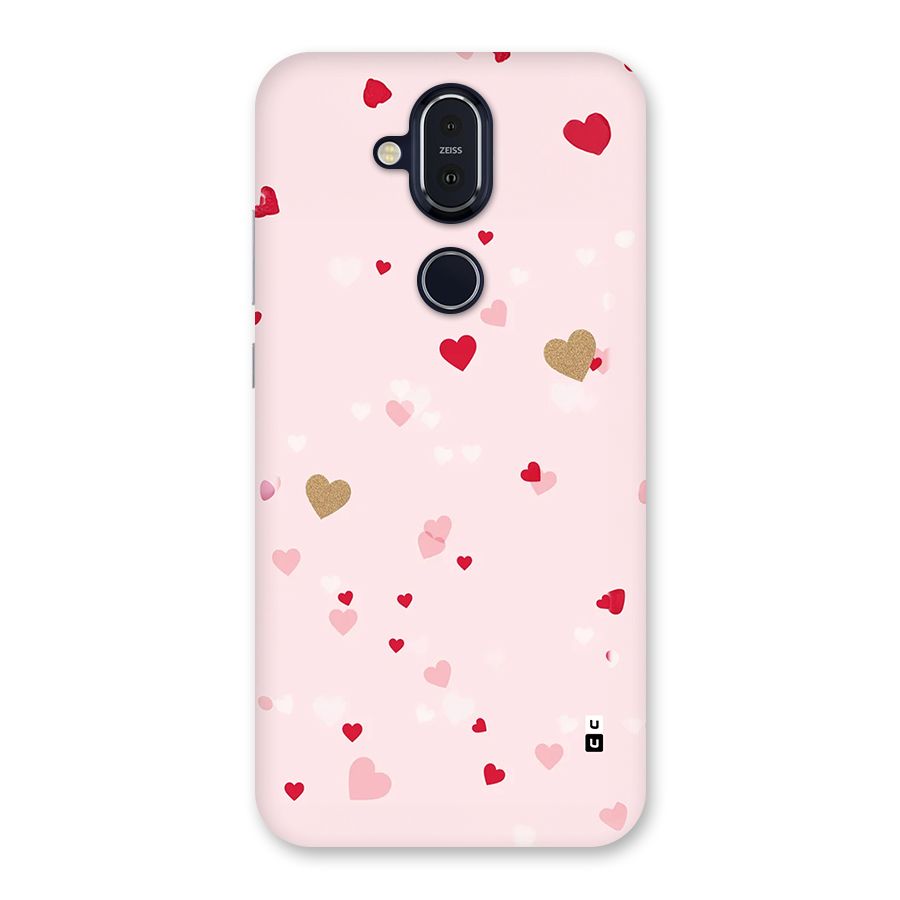 Flying Hearts Back Case for Nokia 8.1