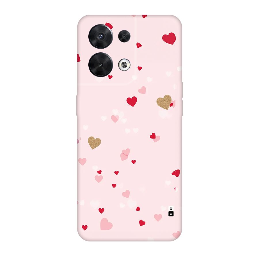 Flying Hearts Back Case for Oppo Reno8 5G