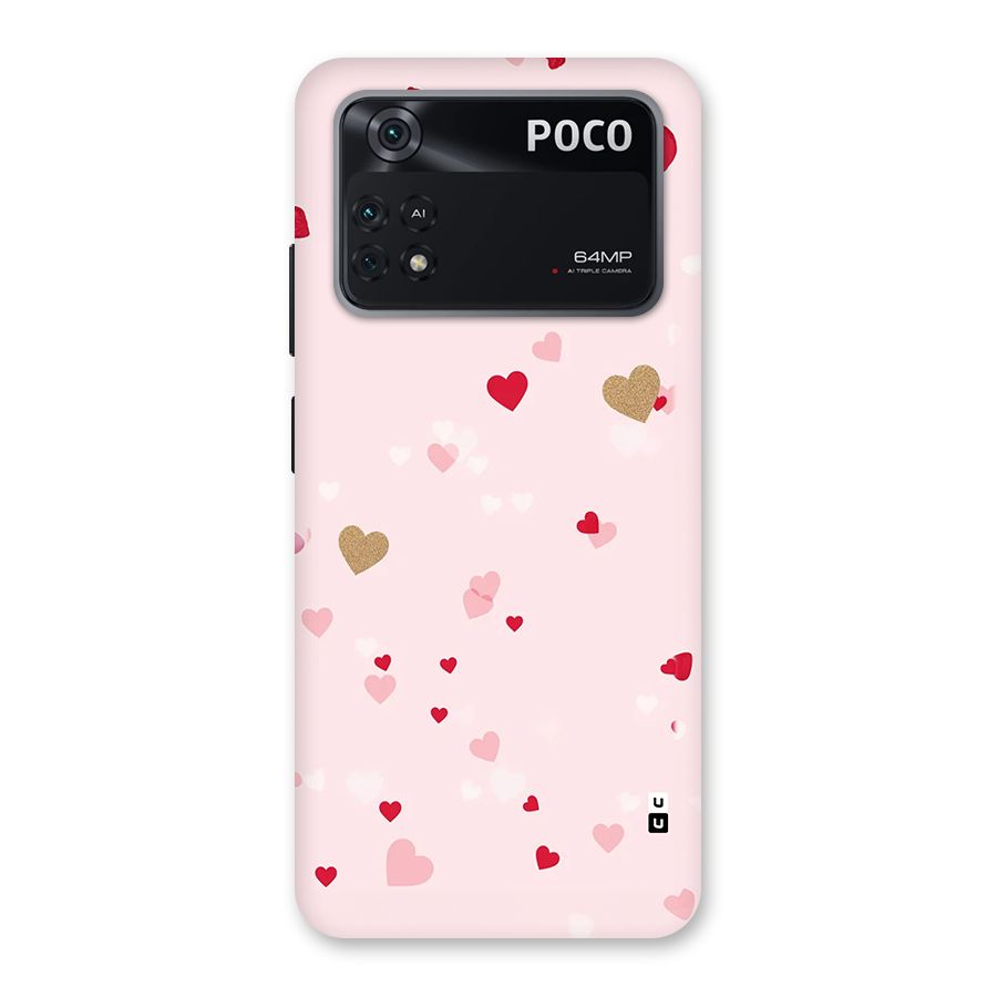 Flying Hearts Back Case for Poco M4 Pro 4G