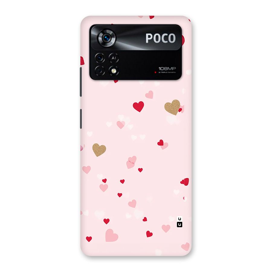 Flying Hearts Back Case for Poco X4 Pro 5G