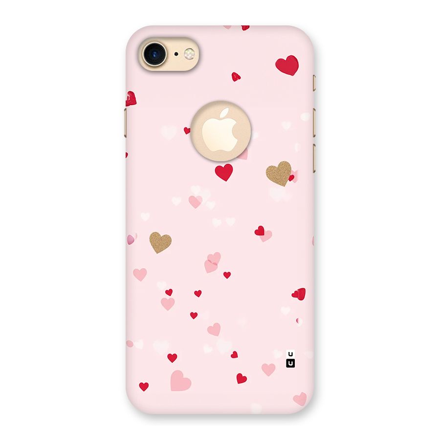 Flying Hearts Back Case for iPhone 7 Logo Cut
