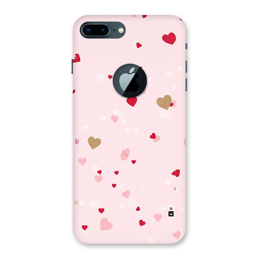 Flying Hearts Back Case for iPhone 7 Plus Logo Cut