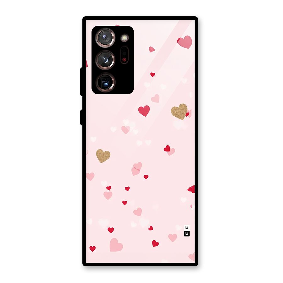 Flying Hearts Glass Back Case for Galaxy Note 20 Ultra 5G