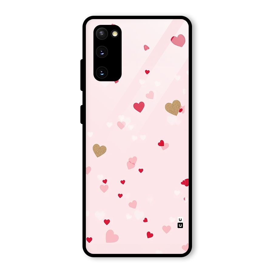Flying Hearts Glass Back Case for Galaxy S20 FE 5G