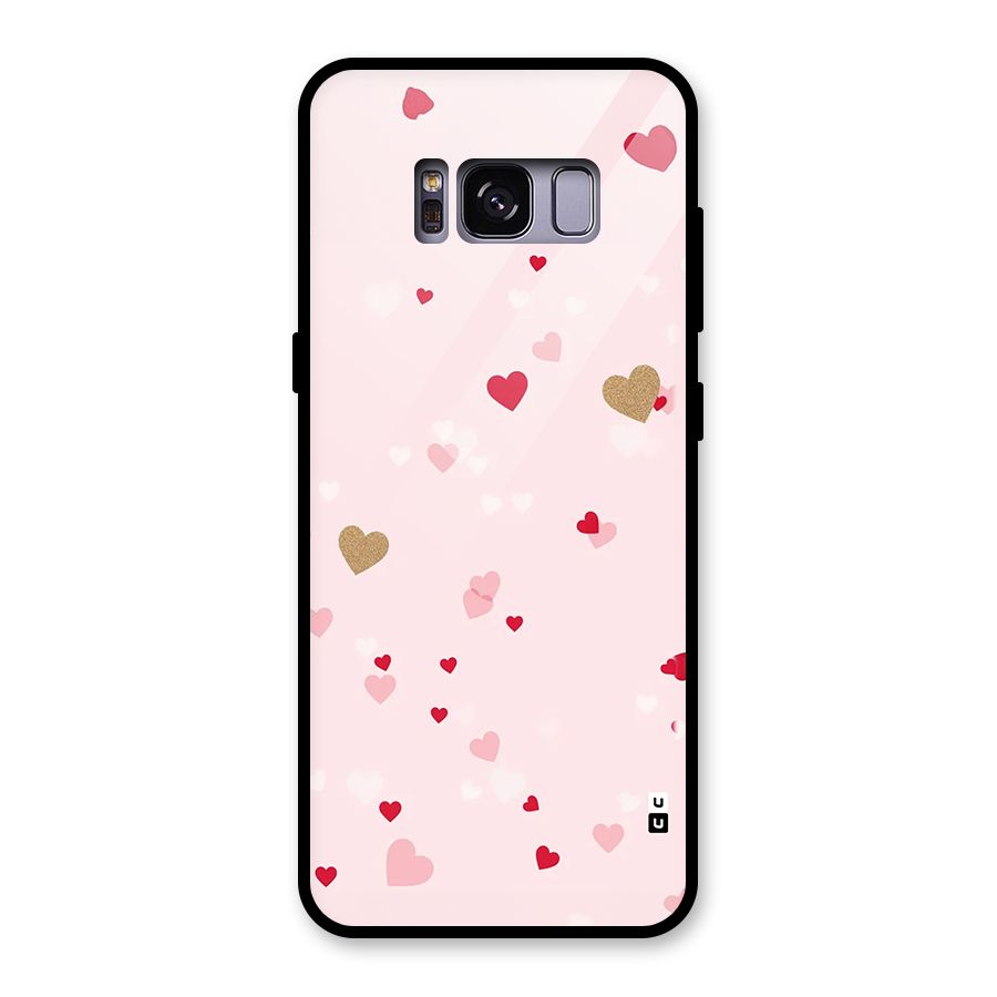 Flying Hearts Glass Back Case for Galaxy S8