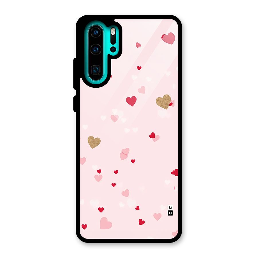 Flying Hearts Glass Back Case for Huawei P30 Pro