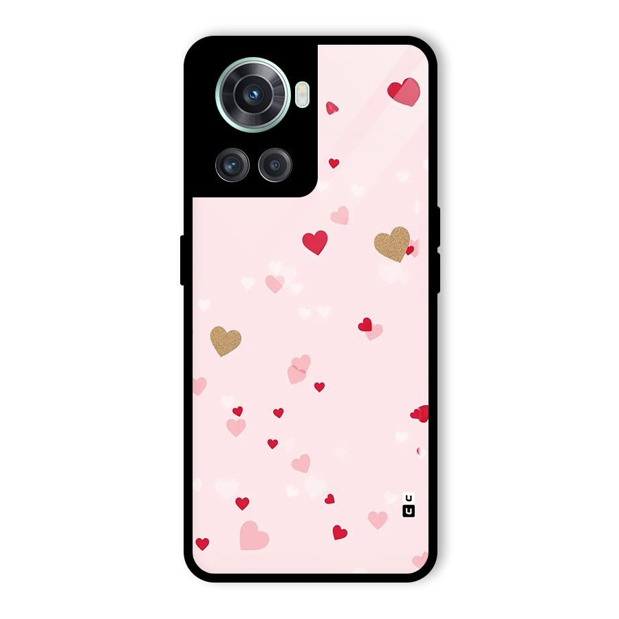 Flying Hearts Glass Back Case for OnePlus 10R