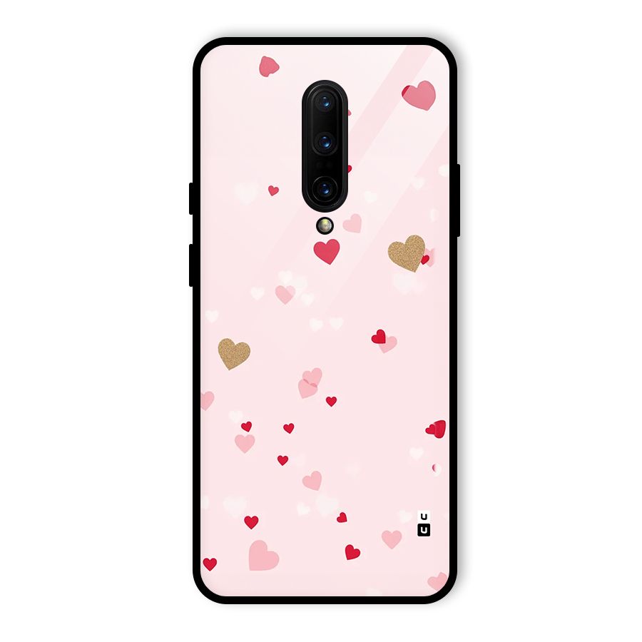 Flying Hearts Glass Back Case for OnePlus 7 Pro