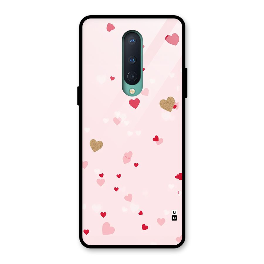 Flying Hearts Glass Back Case for OnePlus 8