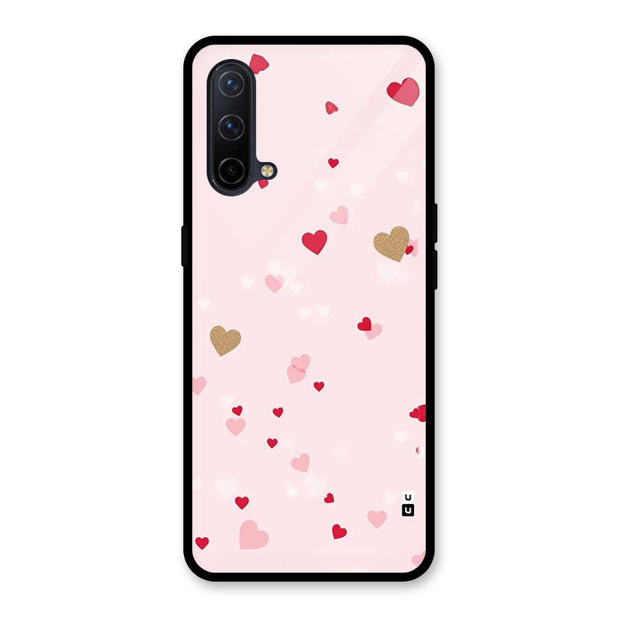Flying Hearts Glass Back Case for OnePlus Nord CE 5G