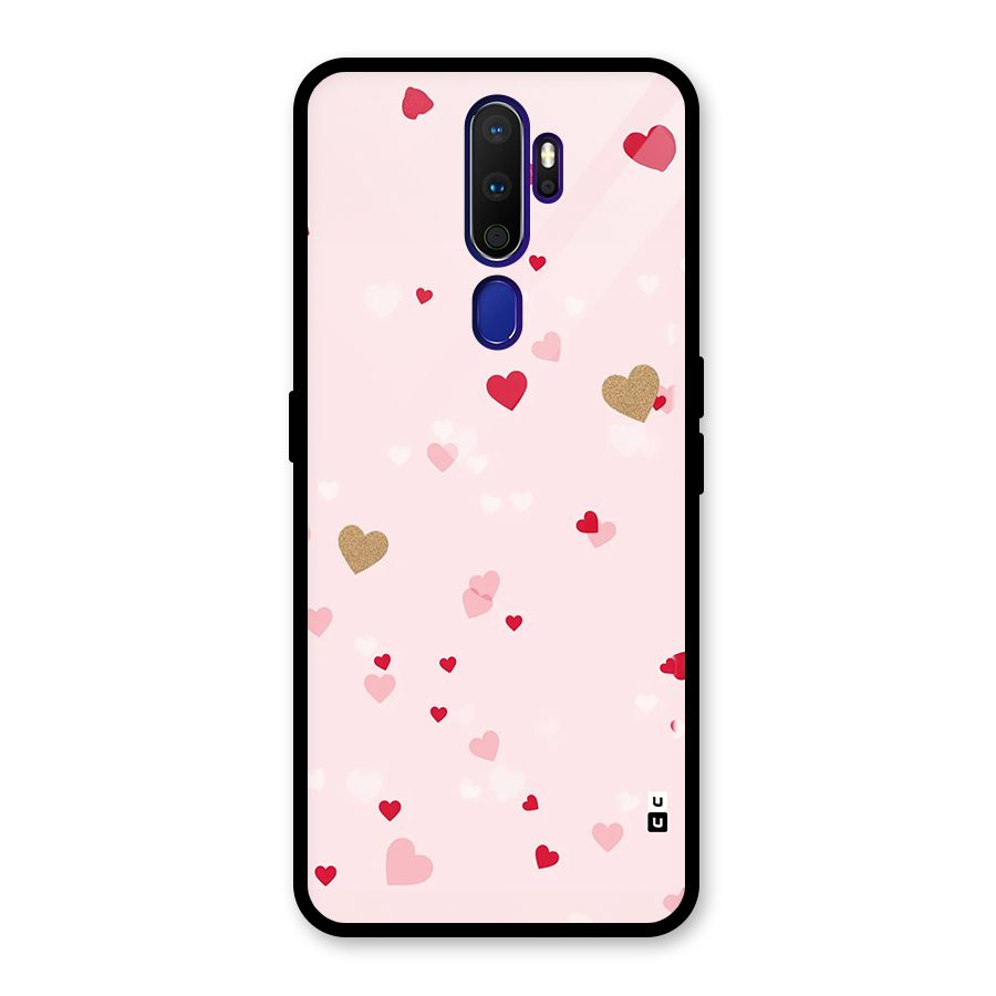 Flying Hearts Glass Back Case for Oppo A9 (2020)