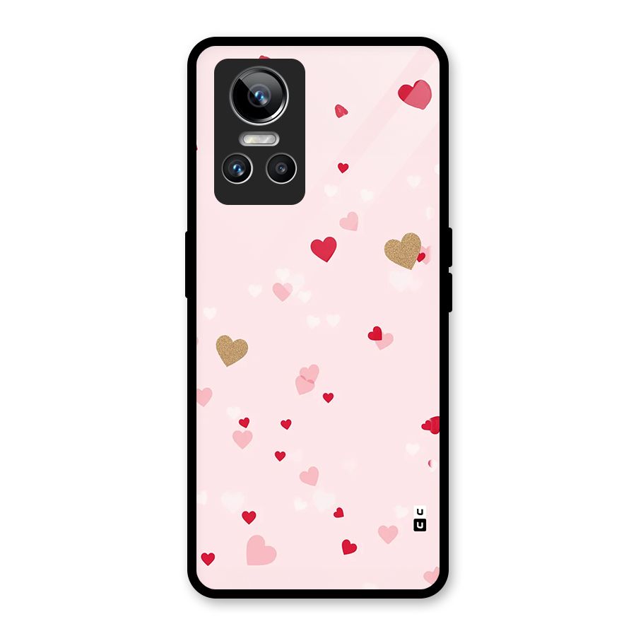 Flying Hearts Glass Back Case for Realme GT Neo 3