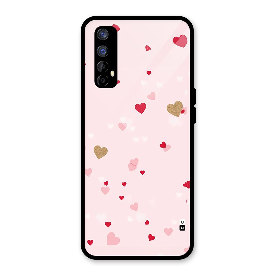 Flying Hearts Glass Back Case for Realme Narzo 20 Pro