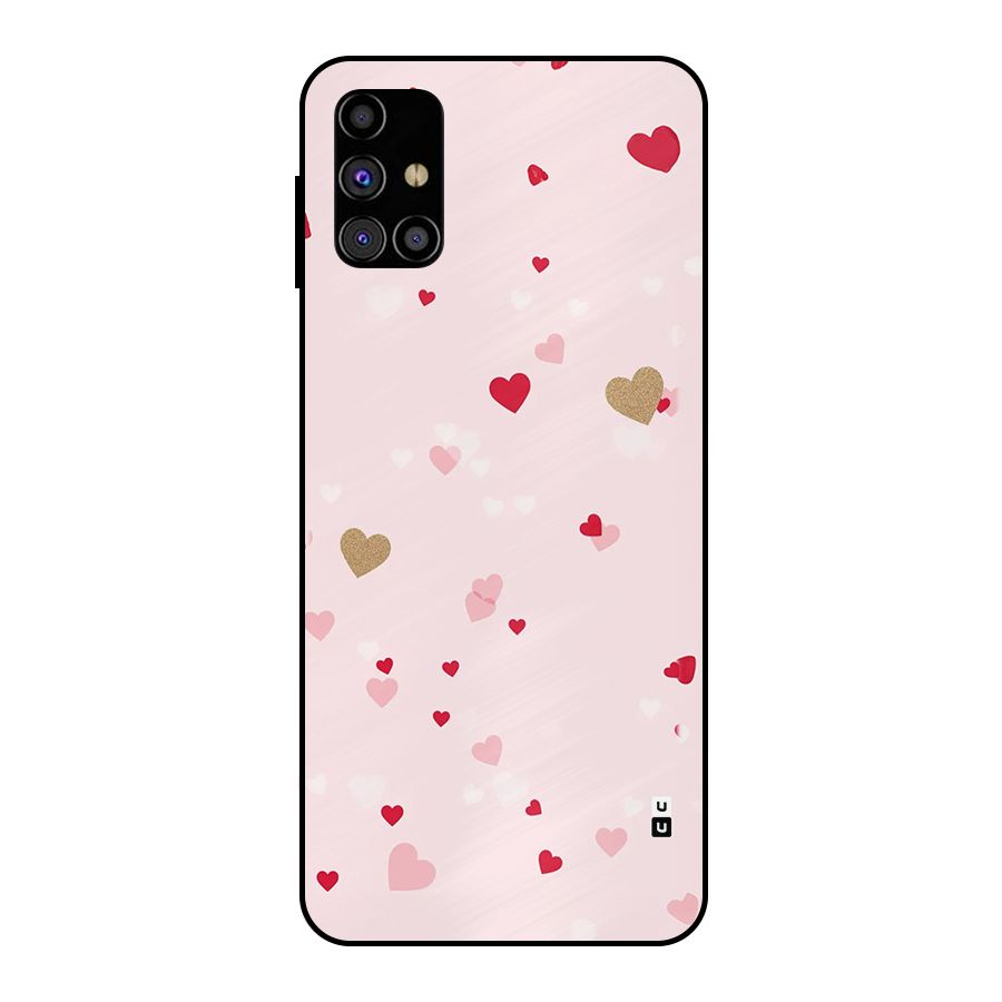 Flying Hearts Metal Back Case for Galaxy M31s