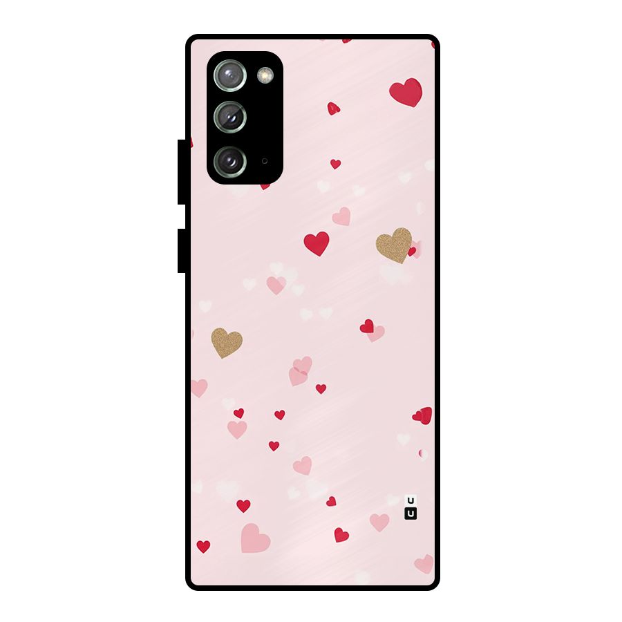 Flying Hearts Metal Back Case for Galaxy Note 20