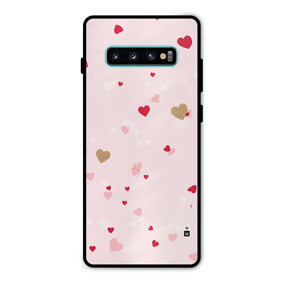 Flying Hearts Metal Back Case for Galaxy S10 Plus