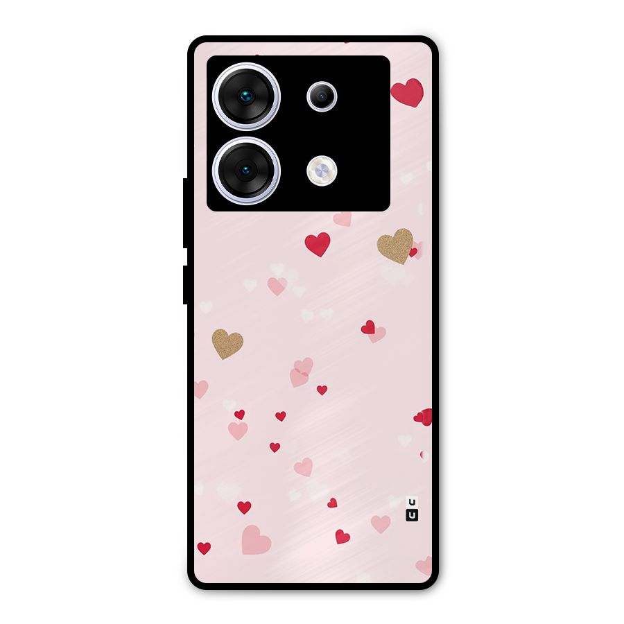 Flying Hearts Metal Back Case for Infinix Zero 30 5G