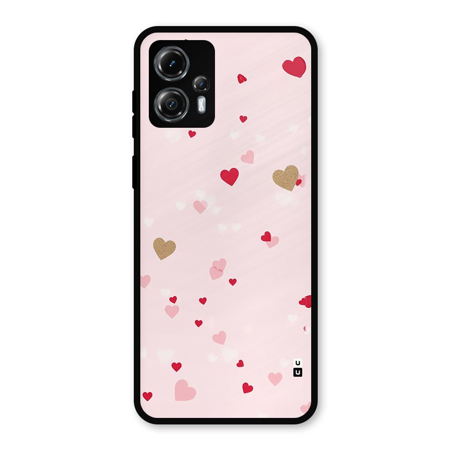 Flying Hearts Metal Back Case for Moto G13
