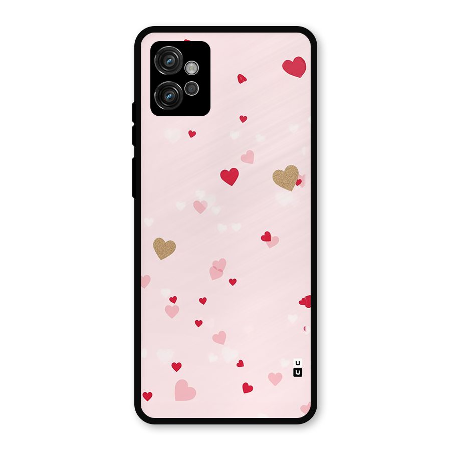 Flying Hearts Metal Back Case for Moto G32